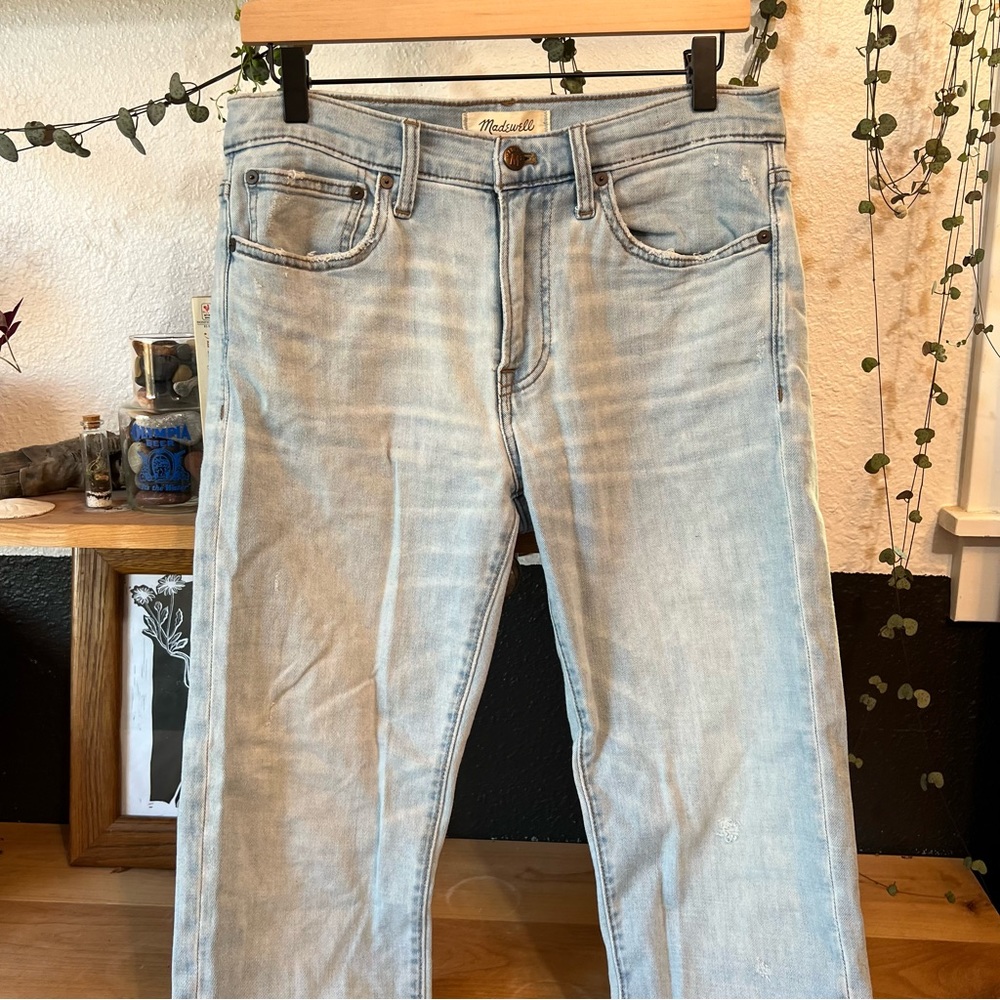 Madewell Straight Jeans, Light Wash w 31 l 32